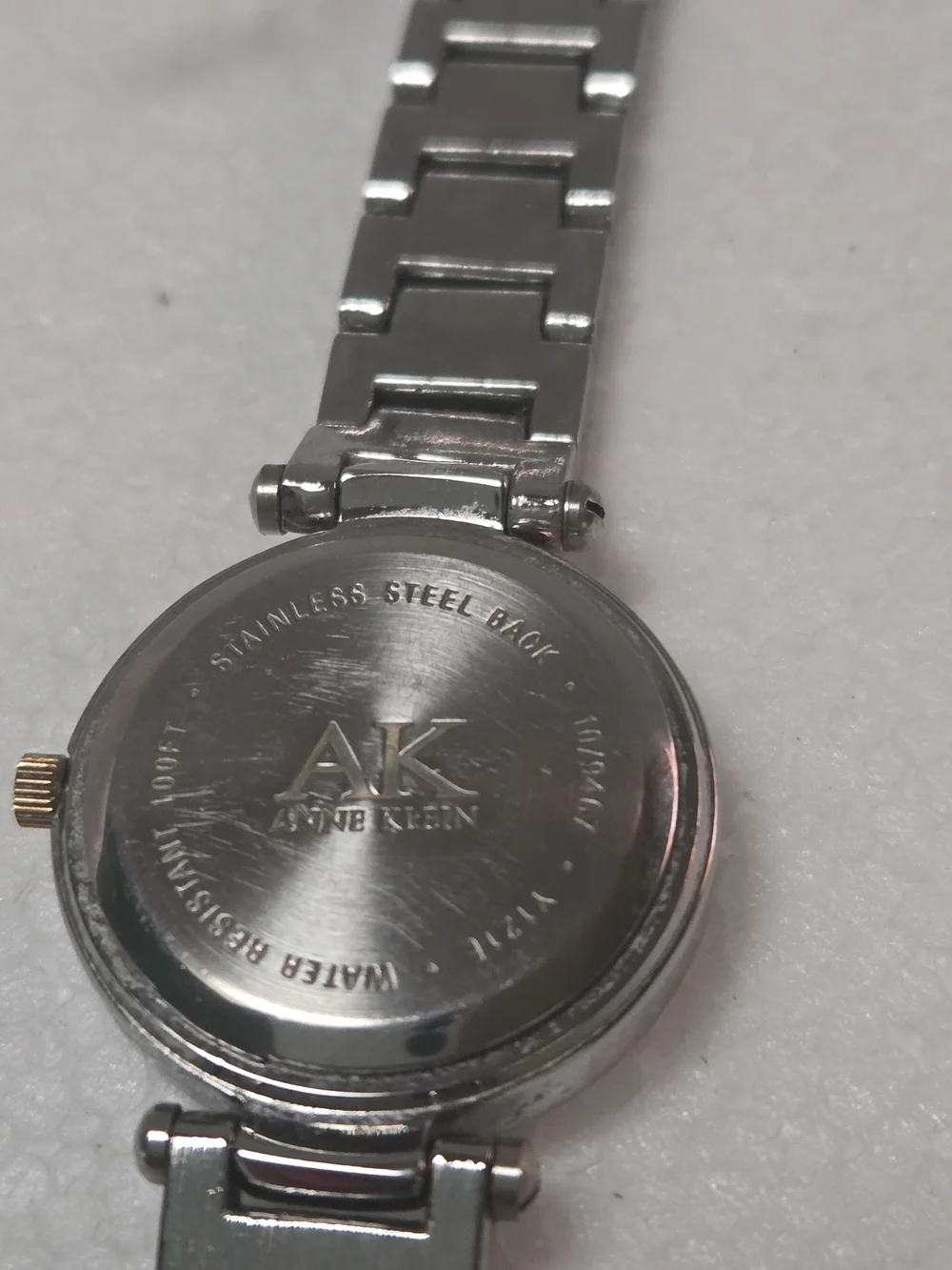 Anne Klein Silver-Tone Women's Bracelet Watch -mother Of Pearl  Dial